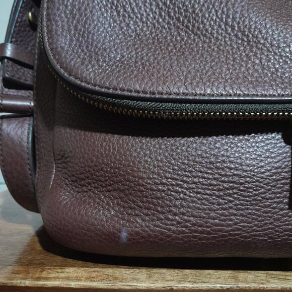 Pebbled Leather Fossil Preston Bag Shoulder Crossbody SMALL FLAW - Picture 2 of 15